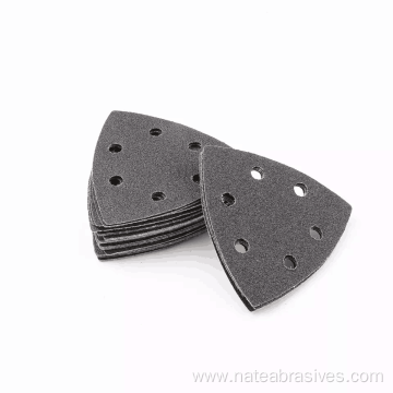 6 Hole Triangle Sanding Disc For Automobile Industry